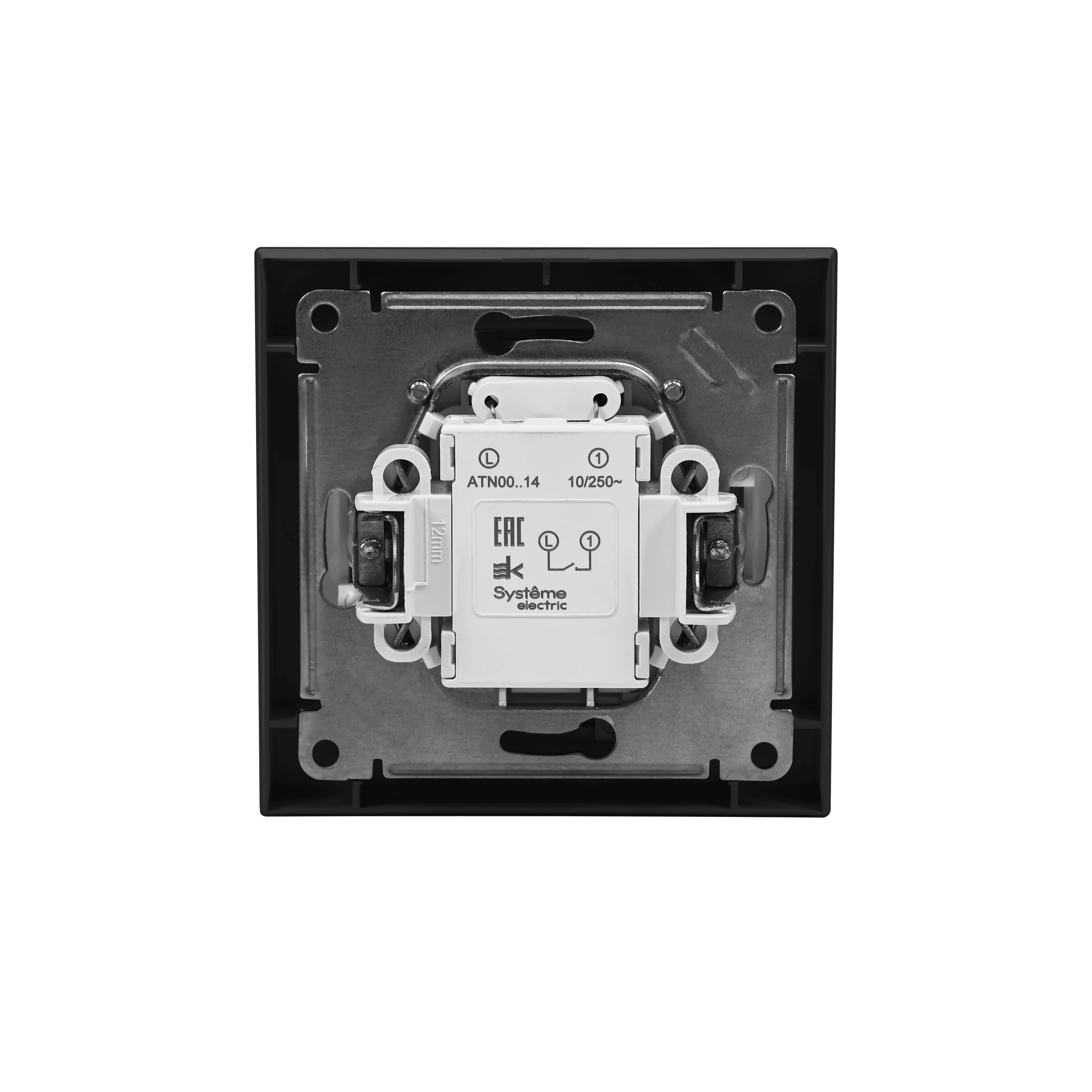 Systeme Electric AtlasDesign Карбон Выключатель карточный с подсветкой, 10А, без задержки отключения, механизм — миниатюра 4