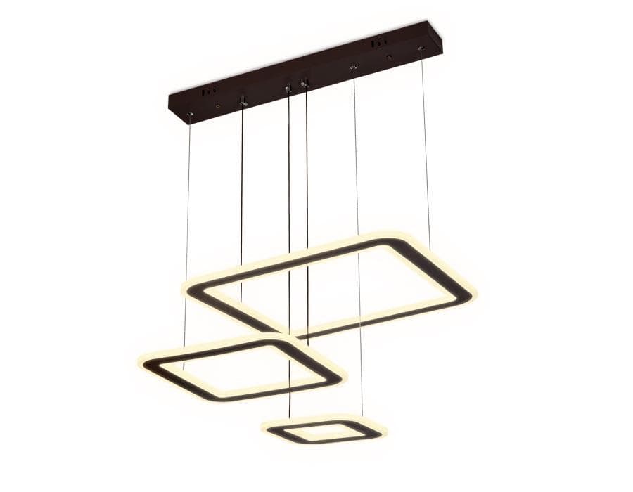 Ambrella Подвесной светодиодный светильник с пультом FA433 CF кофе 192W 630*470*590 (ПДУ РАДИО 2.4G) — миниатюра 1