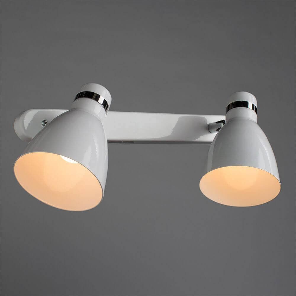 Arte Lamp Mercoled Хром/Белый Спот 2x60W 2xE27 A5049AP-2WH — миниатюра 5