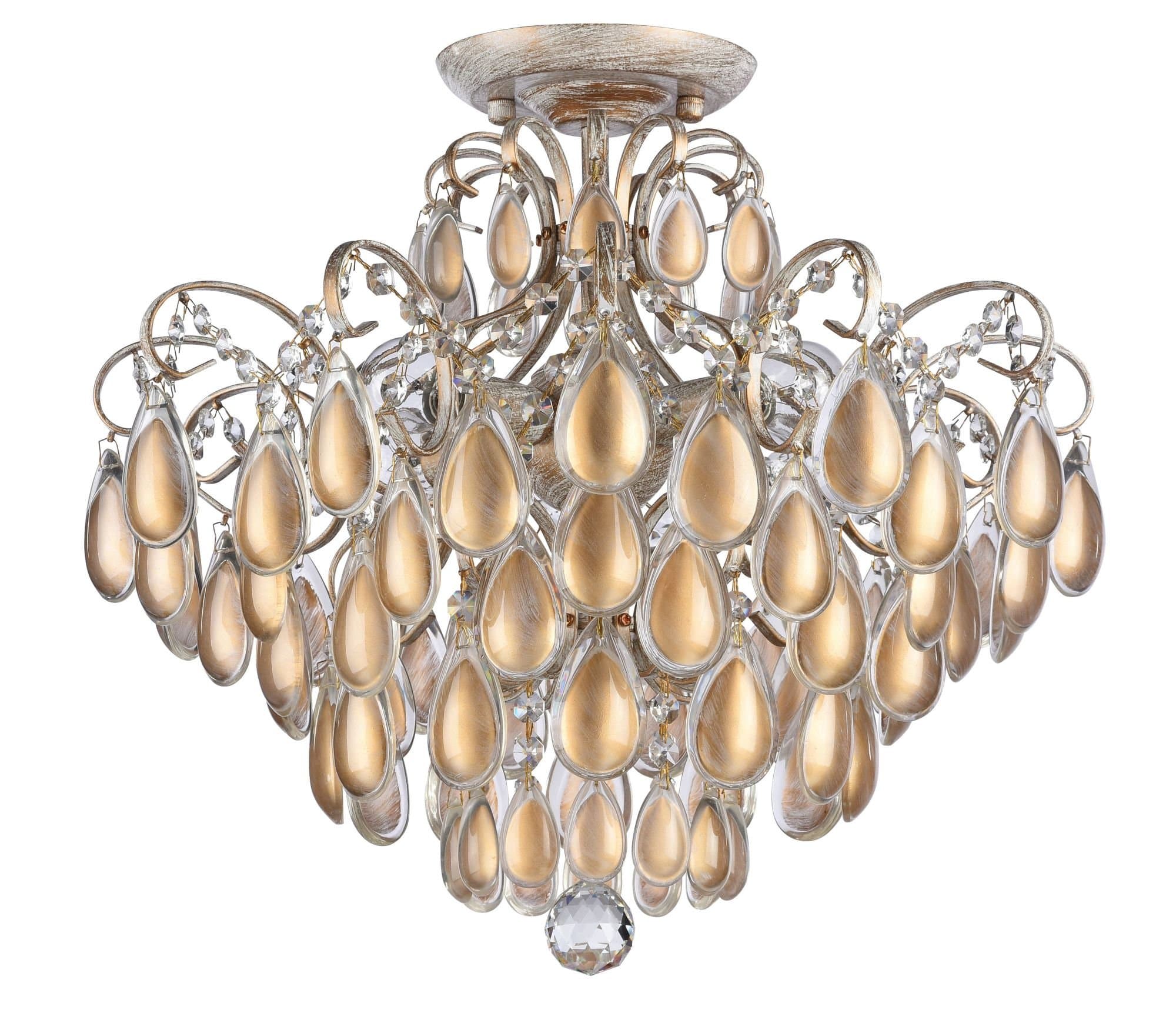 Freya Classic Chabrol Белый с Золотом Люстра E14 40W FR2302-CL-04-WG — миниатюра 2