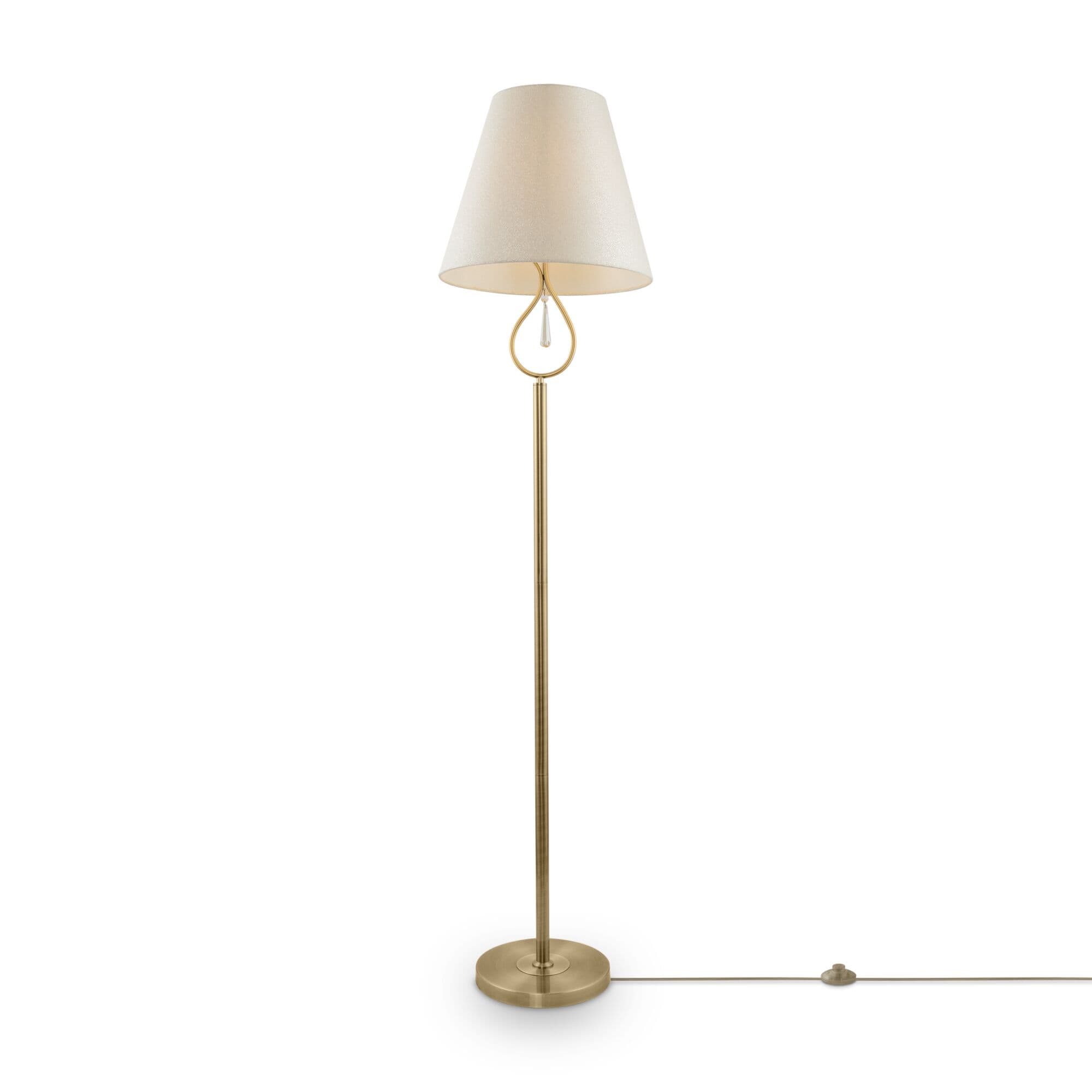 Freya Classic Madeline Латунь Торшер FR2019FL-01BS — миниатюра 1