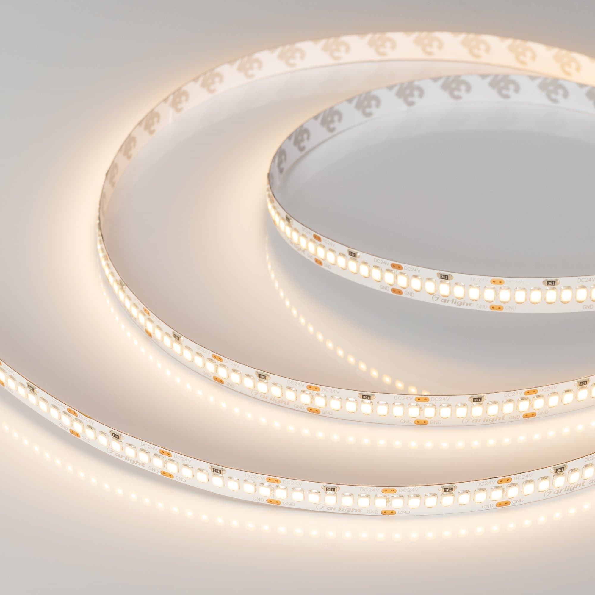 Arlight Светодиодная лента RT-A252-10mm 24V Warm3000 (11 W/m, IP20, 2835, 5m) (Открытый) 022652(2) — миниатюра 4