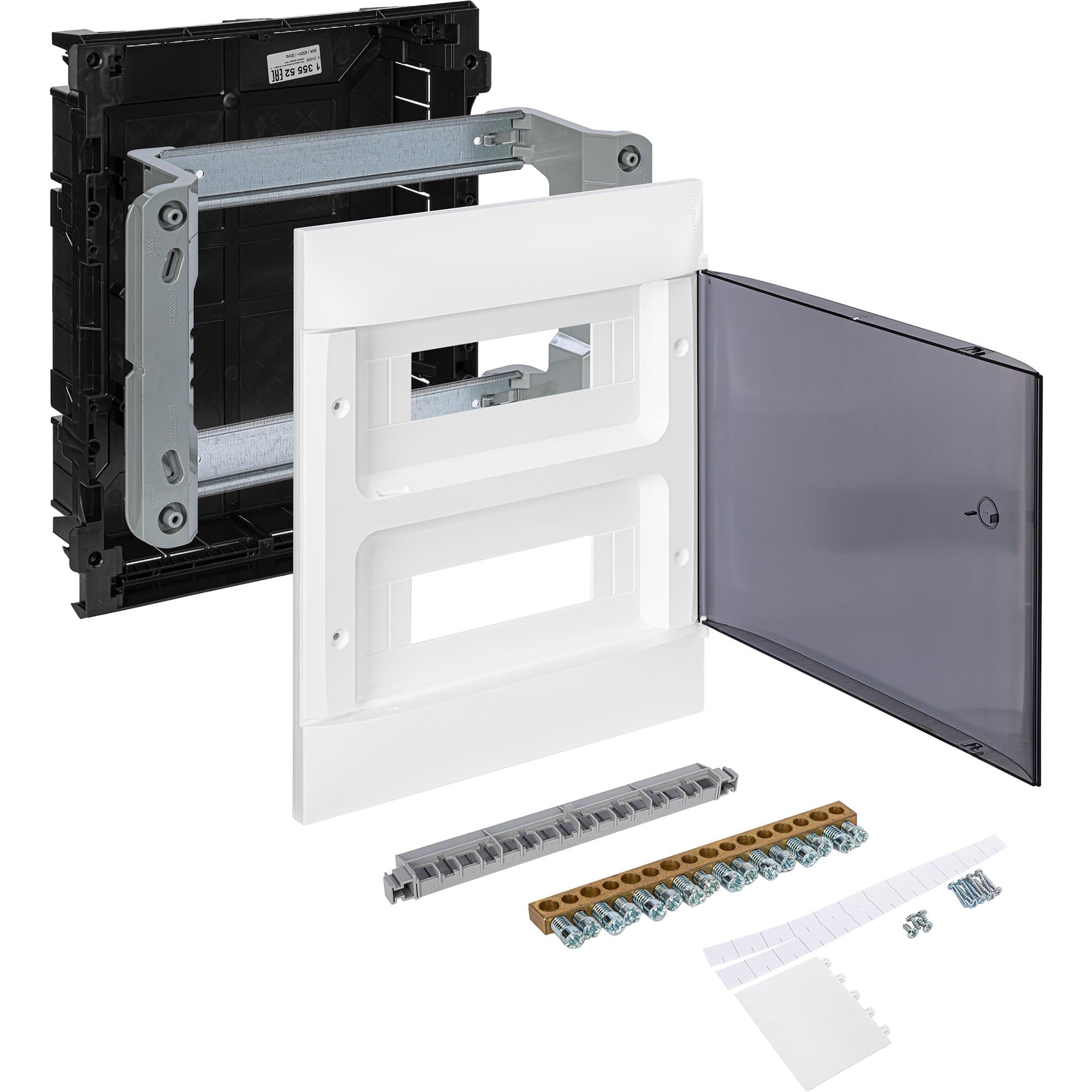 Legrand Practibox S Пластиковый щиток Встраиваемый 2X12 Дымчатая дверь 135552 — миниатюра 6