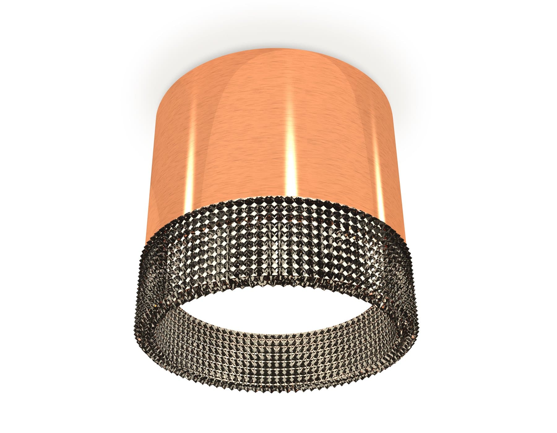Ambrella Комплект накладного светильника с композитным хрусталем XS8122021 PPG/BK золото розовое полированное/тонированный GX53 (C8122, N8484) — миниатюра 1