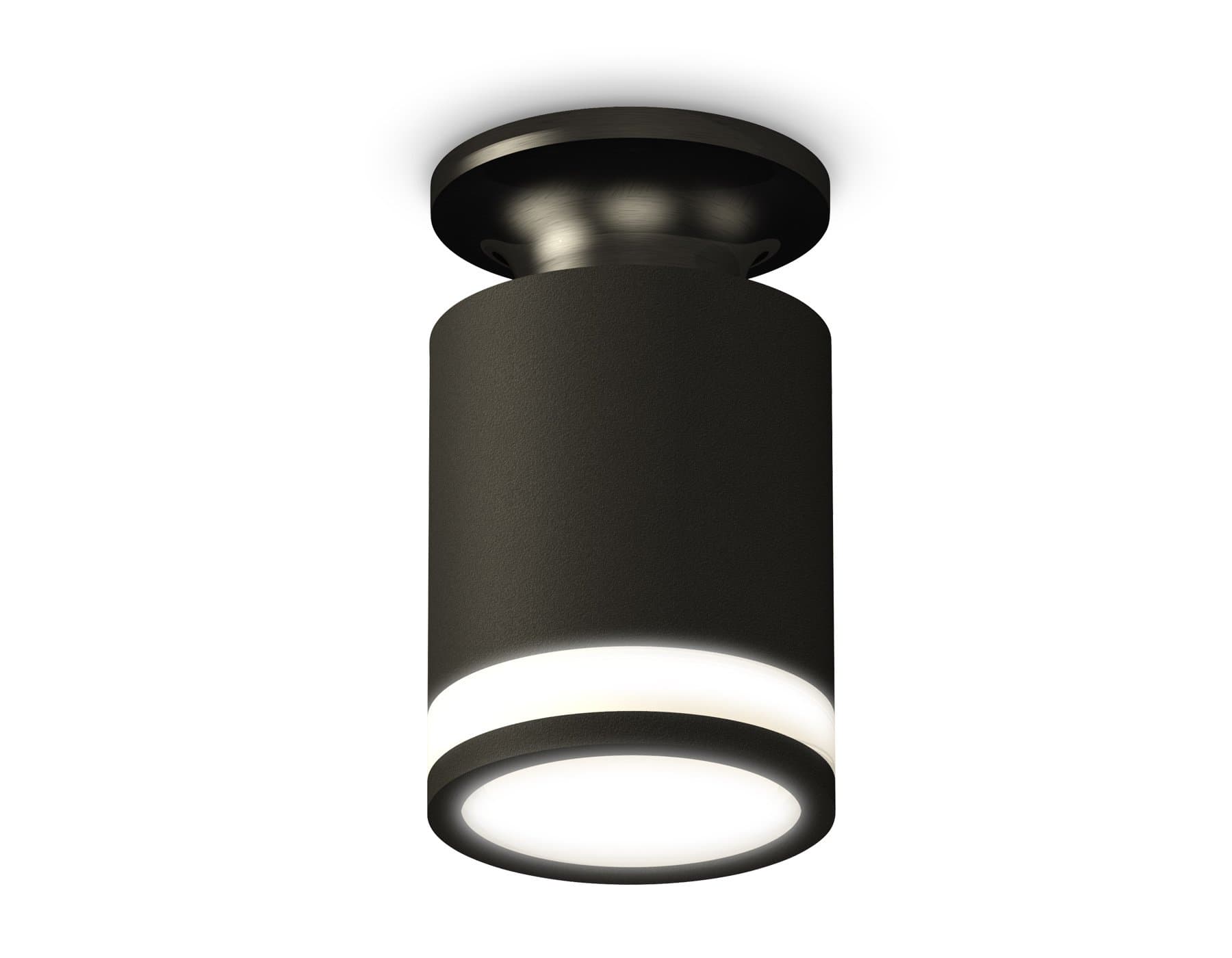 Ambrella Комплект накладного светильника XS6302113 SBK/PBK/FR черный песок/черный полированный/белый матовый MR16 GU5.3 (N6902, C6302, N6221)
