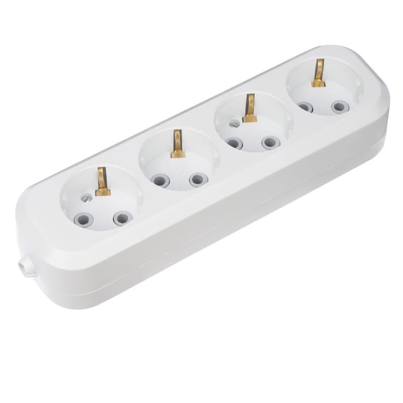 Колодка 4 гнезда c заземлением Rexant 11-8707