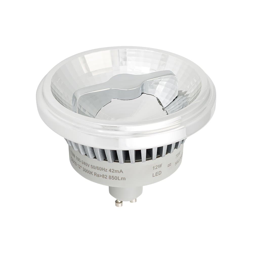 Arlight Лампа AR111-FORT-GU10-12W-DIM Day4000 (Reflector, 24 deg, 230V) (Металл) 026879