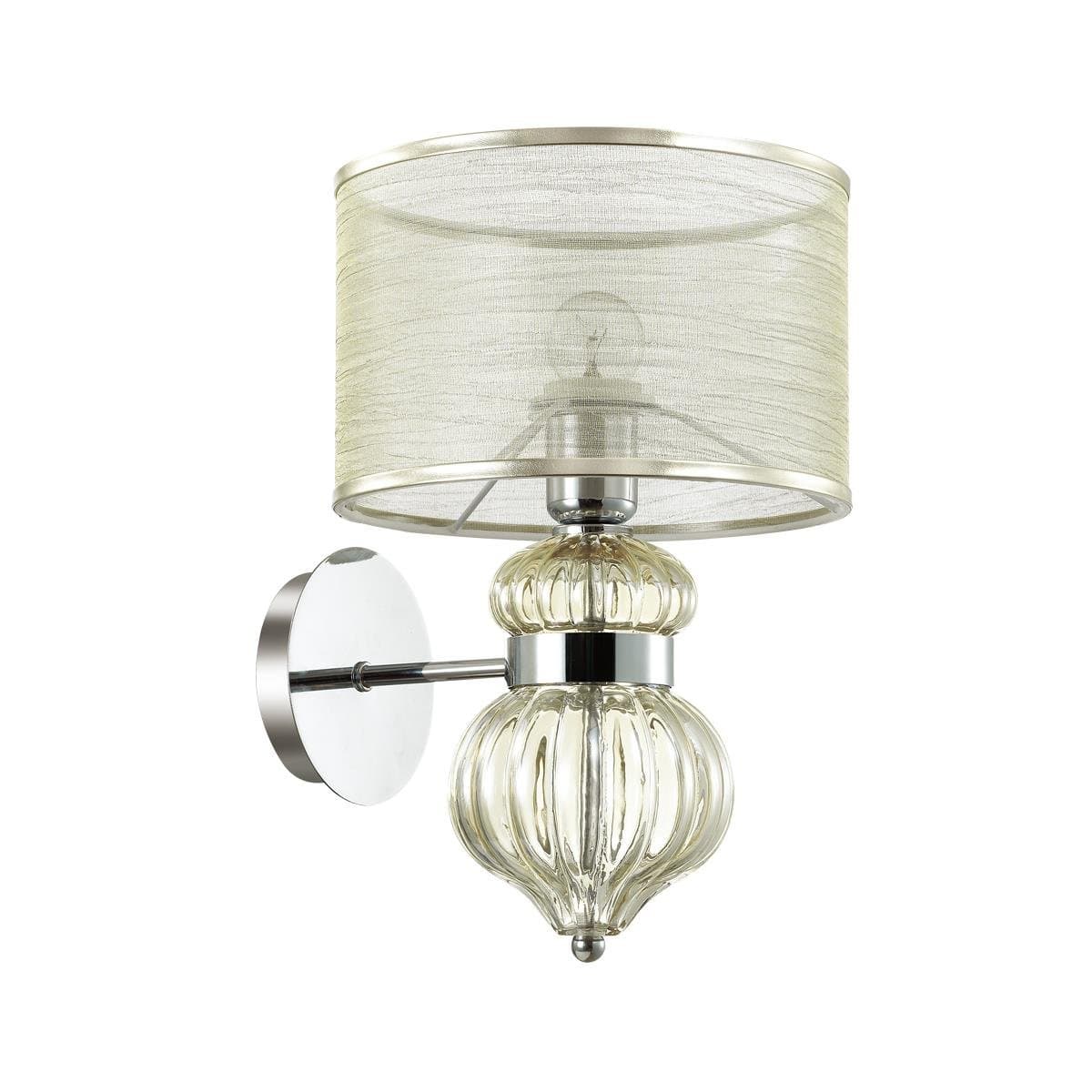 Odeon Light 4687/1W ODL20 501 хром/"шампань"/бежевый  Бра E27 1*40W 220V LILIT — миниатюра 1