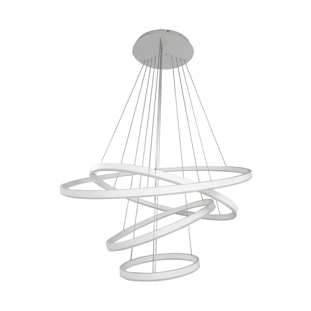 Kink Light 08204,01A(4000K) Подвес Тор белый d100+80+60+40 h160 Led 174W (4000K) диммируемый с пультом ДУ