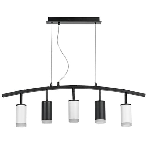 Lightstar LR7353723630 Люстра RULLO 5х50W GU10 ЧЕРНЫЙ/БЕЛЫЙ (571735+214437-2+214436-3+202430-5), шт