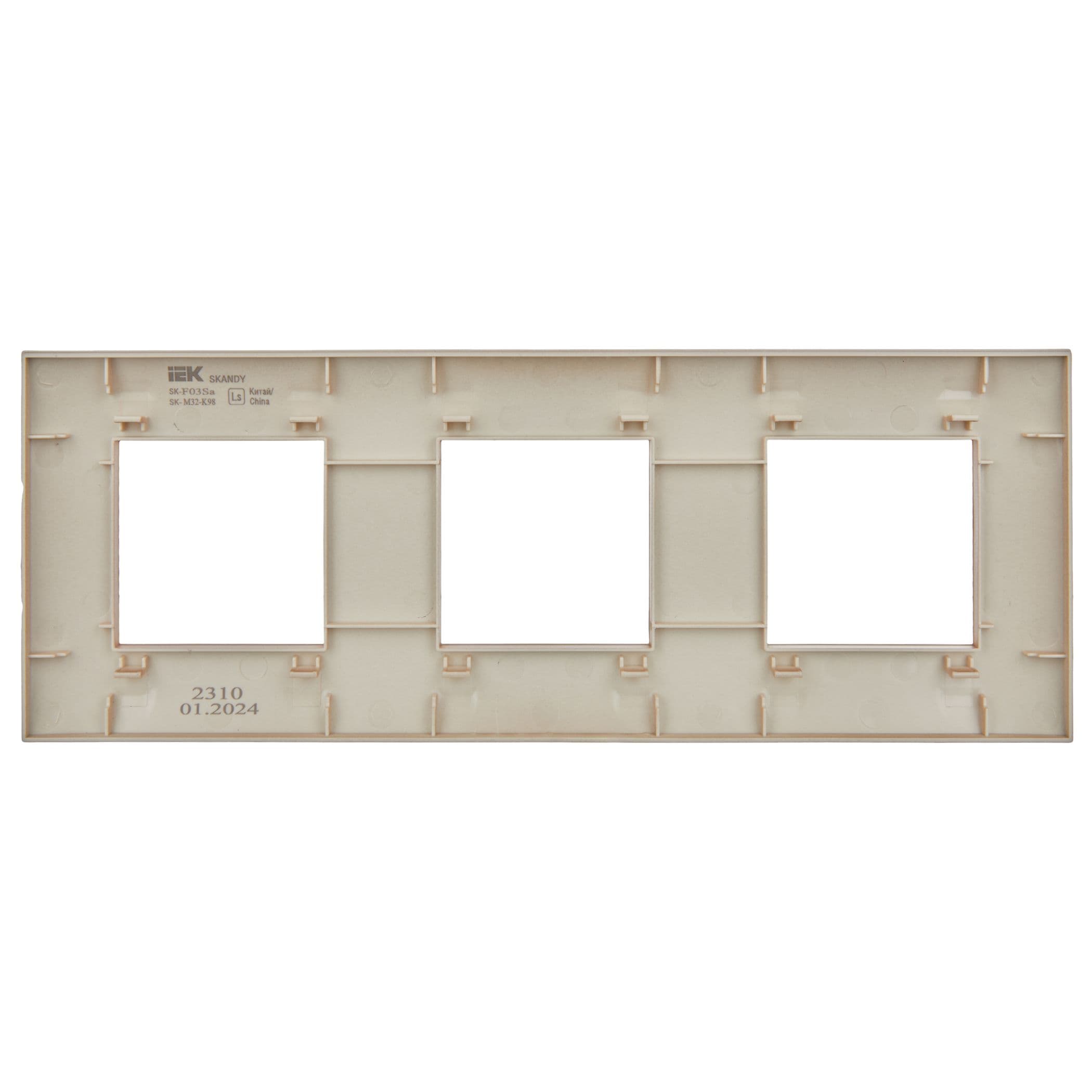 IEK SKANDY Песочный Рамка 3-ая SK-F03Sa — миниатюра 3