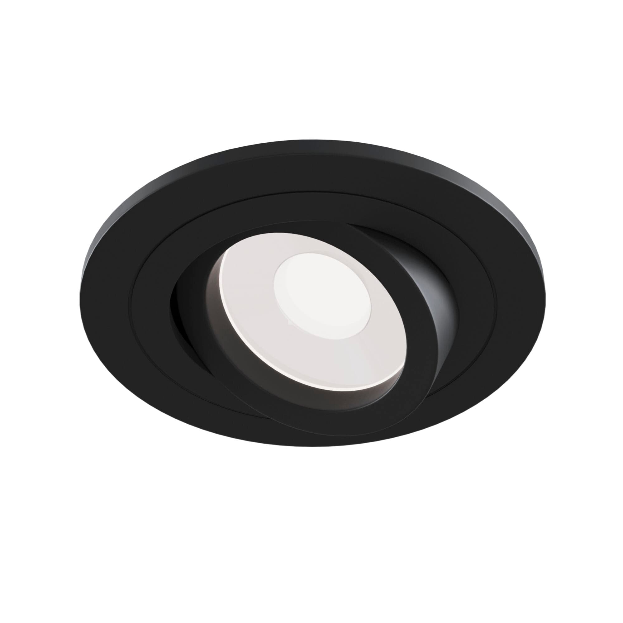 Maytoni Technical Atom Черный Встраиваемый светильник GU10 50W DL023-2-01B — миниатюра 3