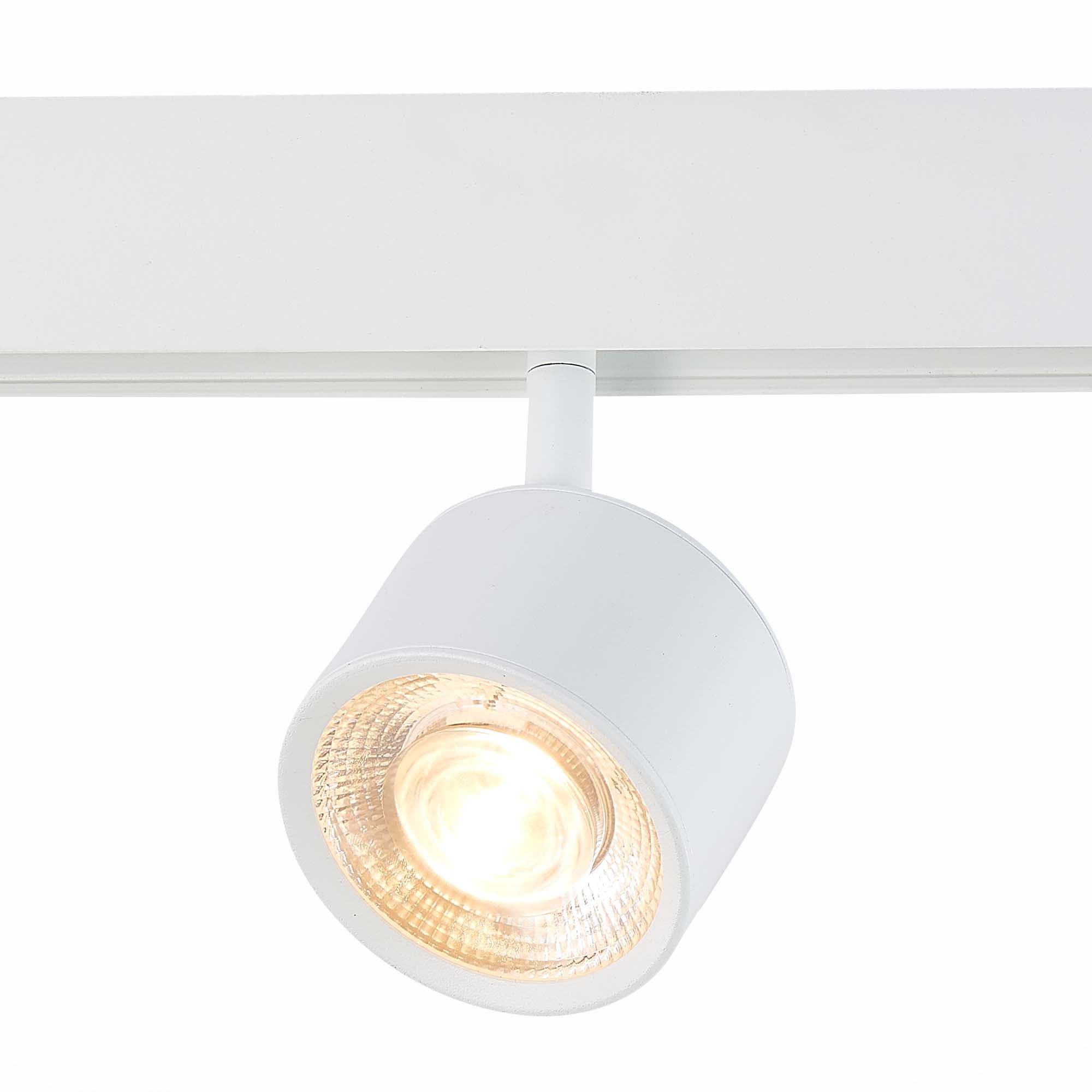 ST Luce ST353.536.06 Магнитный трековый светильник белый LED 1*6W 3000K 560Lm Ra>80 36° IP20 L120xW81xH138 48V