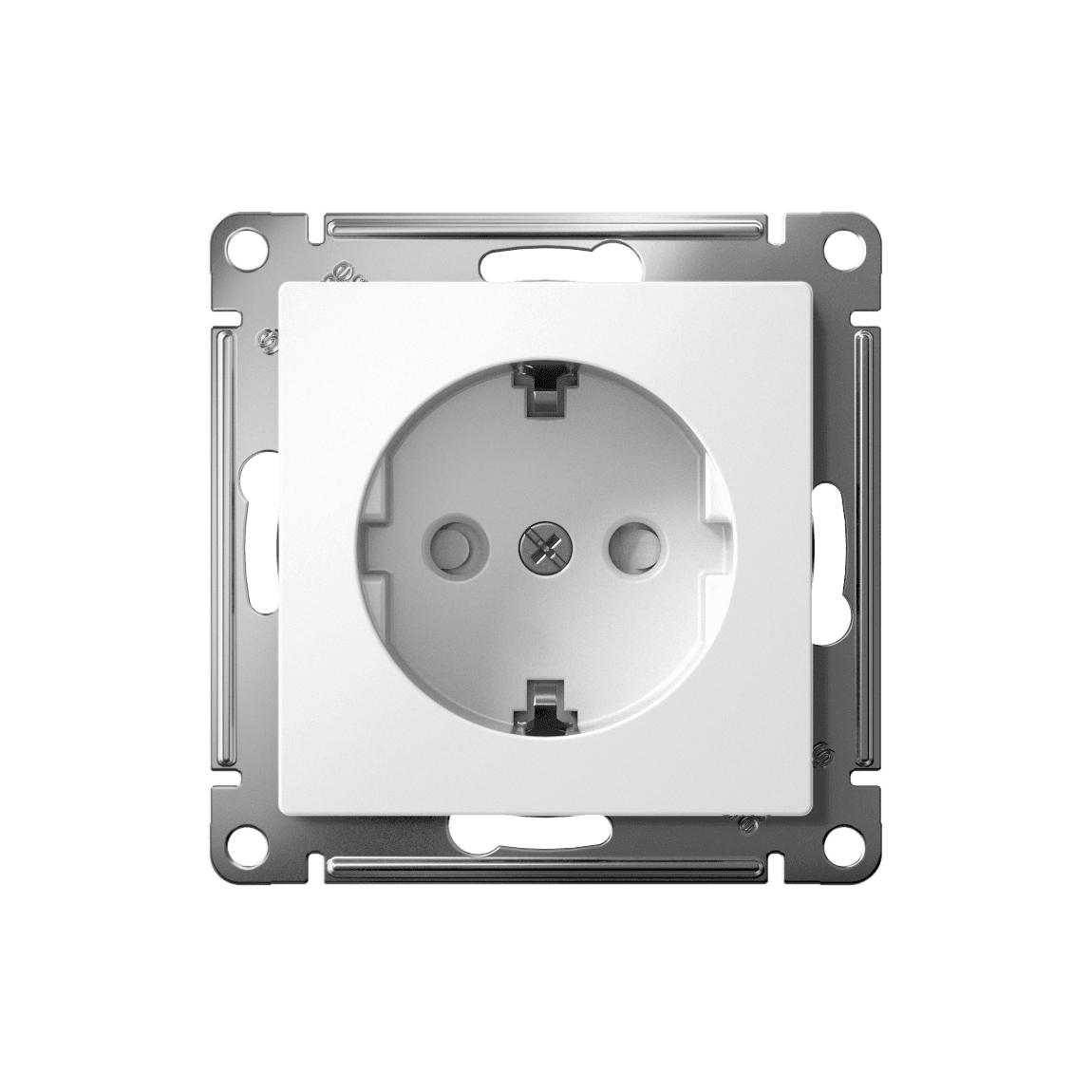 Systeme Electric AtlasDesign Белый Розетка с заземлением со шторками, 16А, мех., быстрозажим. клем. — миниатюра 5