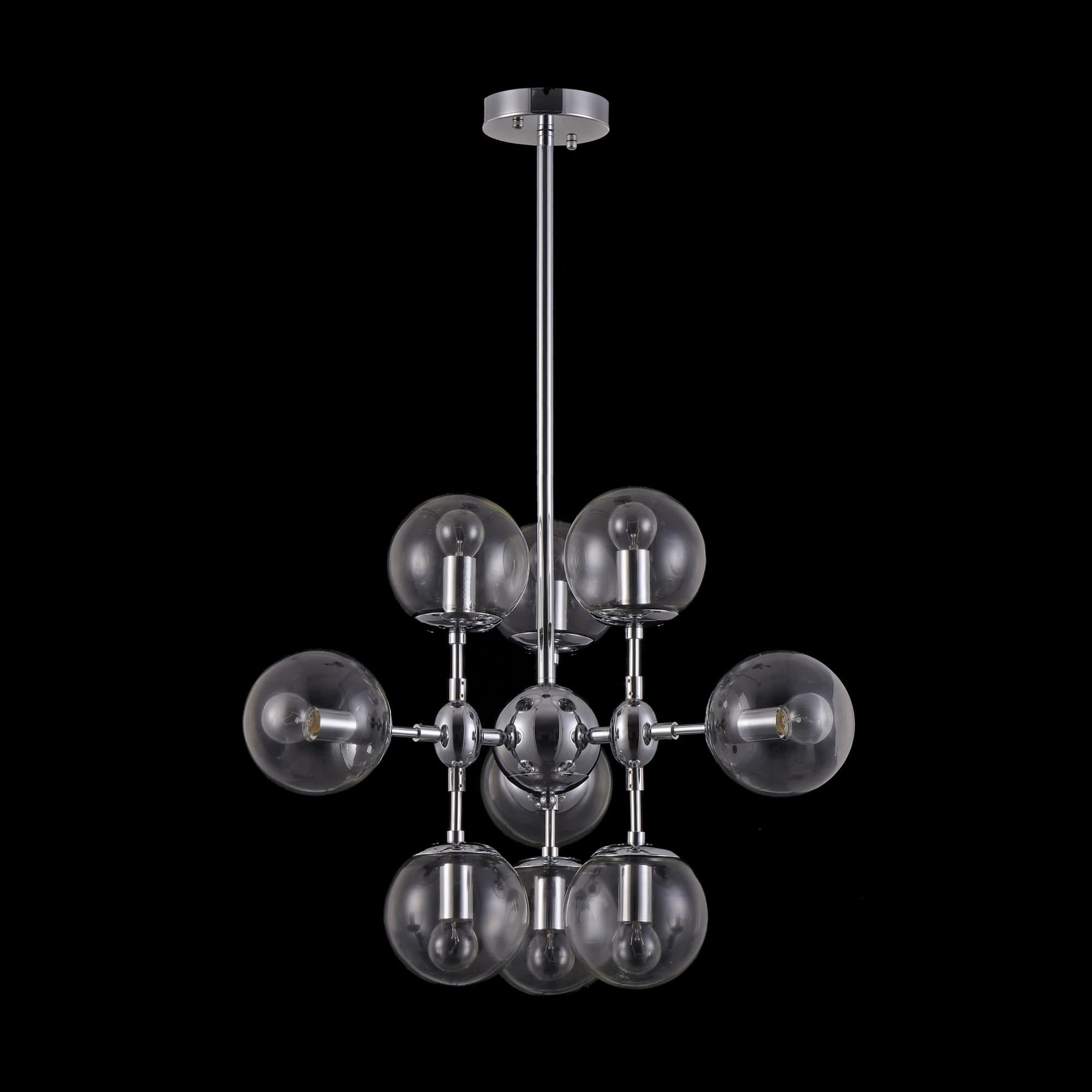Freya Modern Richard Хром Подвесной светильник E14 60W FR5596PL-09CH — миниатюра 3