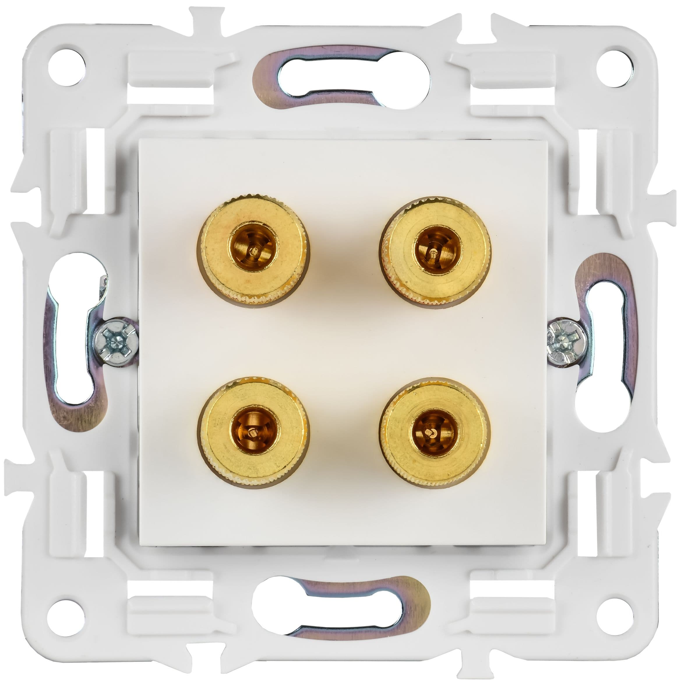 IEK SKANDY Арктический белый Аудиорозетка 4-ая SK-A01W — миниатюра 2