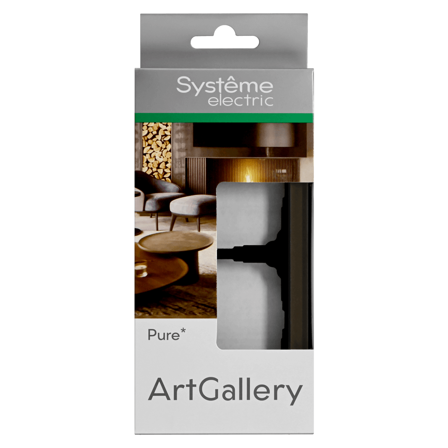 Systeme Electric ArtGallery Pure Органическое стекло Мокко Рамка 2-ая — миниатюра 4