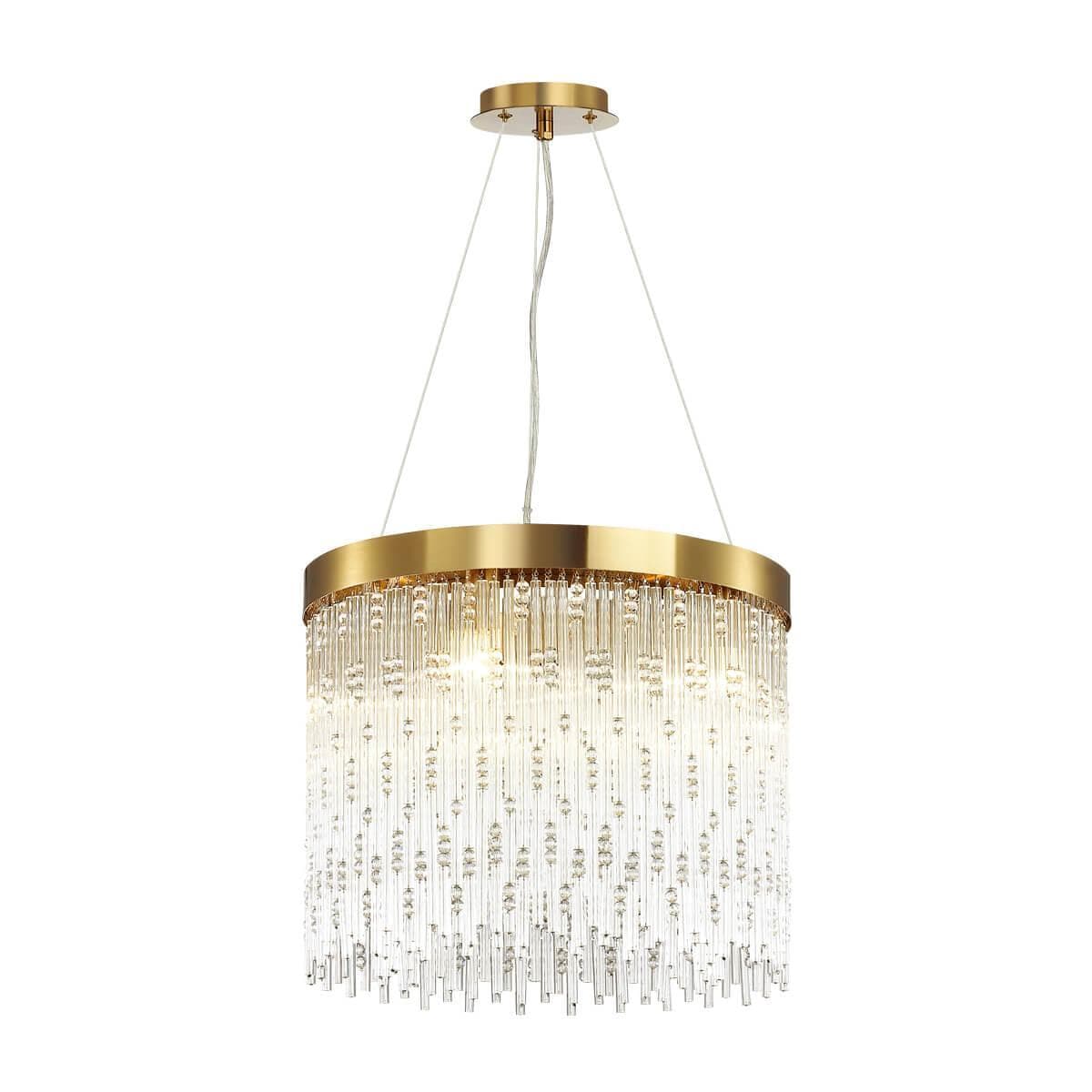 Odeon Light 4848/5 HALL ODL21 343 золото/стекло Люстра E14 5*40W REFANO