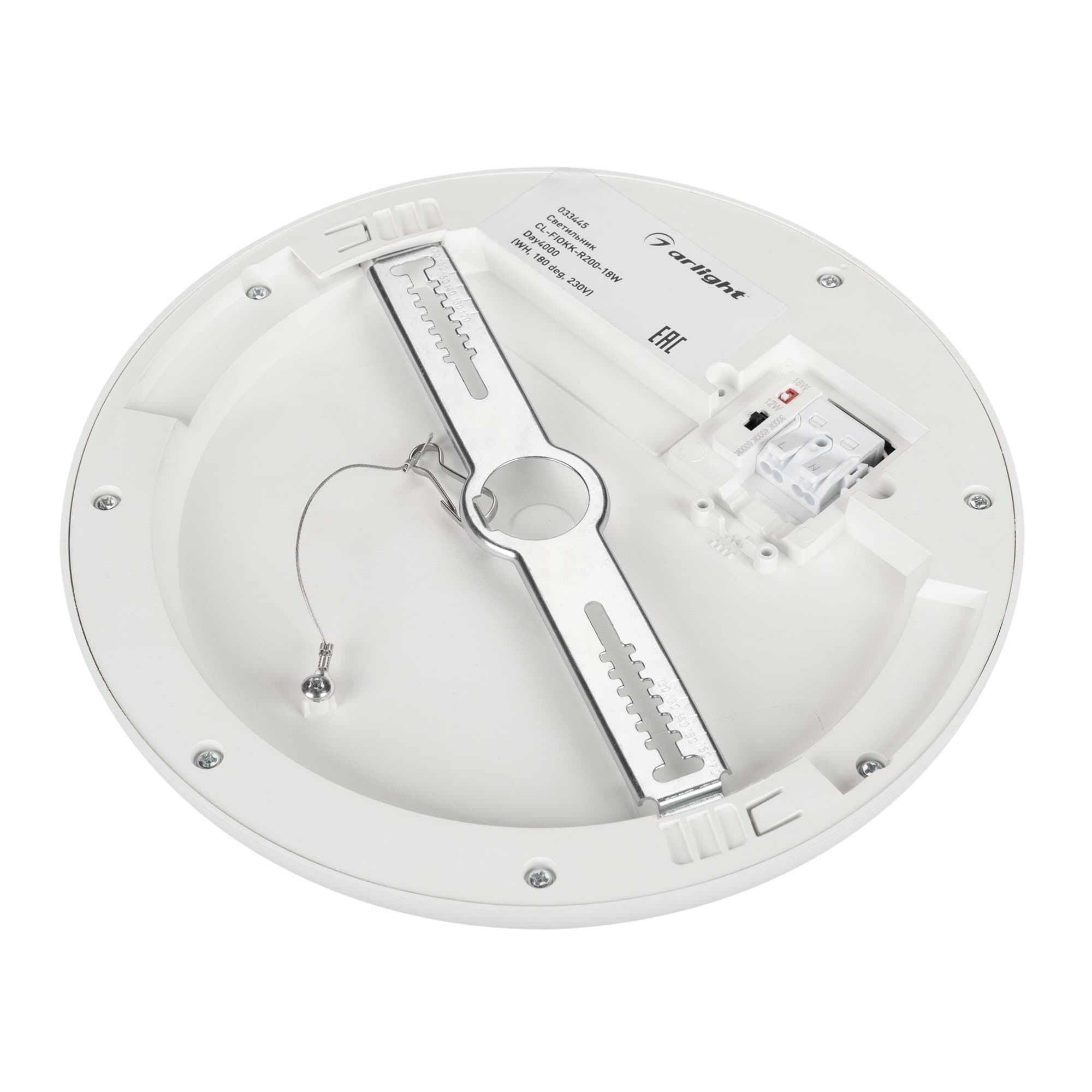 Arlight Светильник CL-FIOKK-R220-18W Day4000-MIX (WH, 120 deg, 230V) (IP44 Пластик, 3 года) 033445 — миниатюра 9
