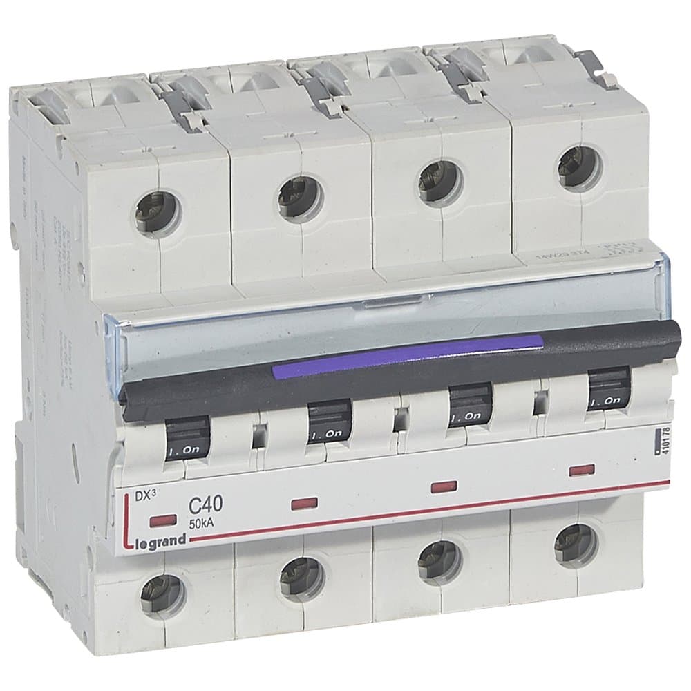 Legrand DX3 Автоматический выключатель 50кА 40А 4P C 410178 — миниатюра 1
