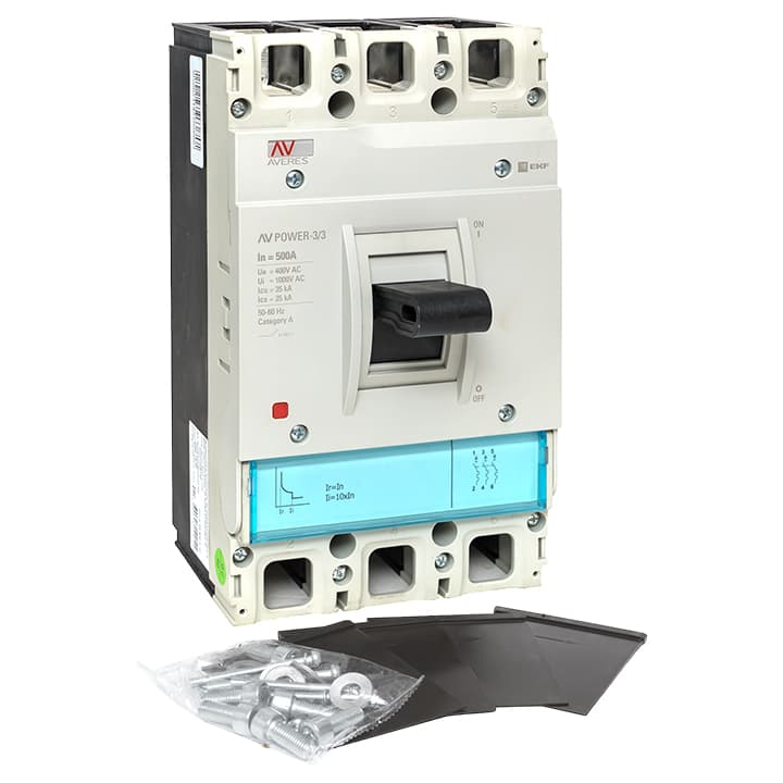 EKF Averes Автоматический выключатель AV POWER-3/3 500А 35kA TR — миниатюра 2