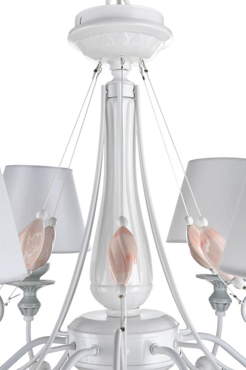 Maytoni Elegant Adelia Жемчужный белый Люстра 6xE14 40W ARM540-06-W — миниатюра 12