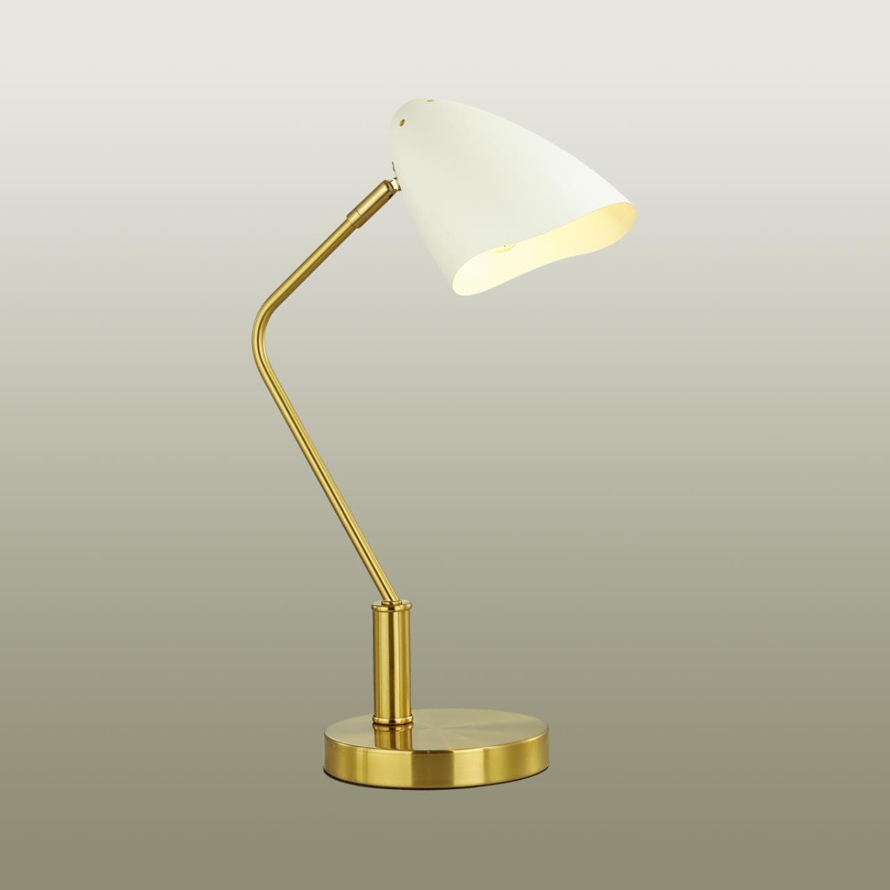 Lumion 4540/1T MODERNI LN21 137 латунь, белый Настольная лампа E14 40W 220V MADISON — миниатюра 4