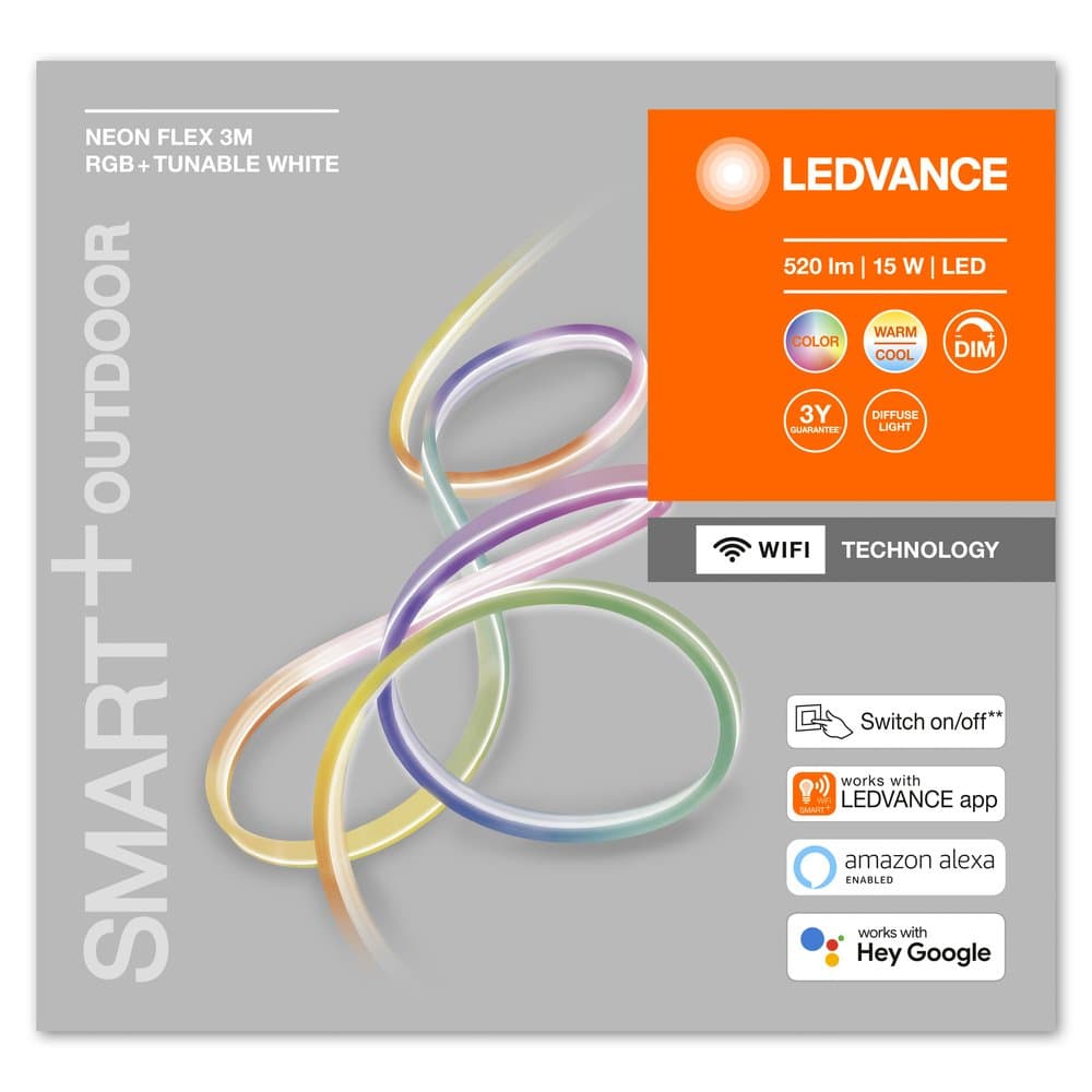 Ledvance SMART WIFI NEON FLEX 3M RGBTW IP44 4058075504783 — миниатюра 2