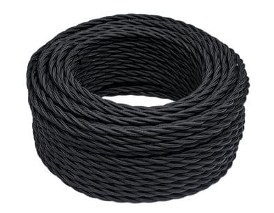 BIRONI Черный матовый Витой провод 2*2,5 10м B1-425-73-10