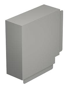 OBO Bettermann Угол плоский кабель-канала WDK 100x230 мм, ПВХ серый RAL7030 6024653 — миниатюра 2