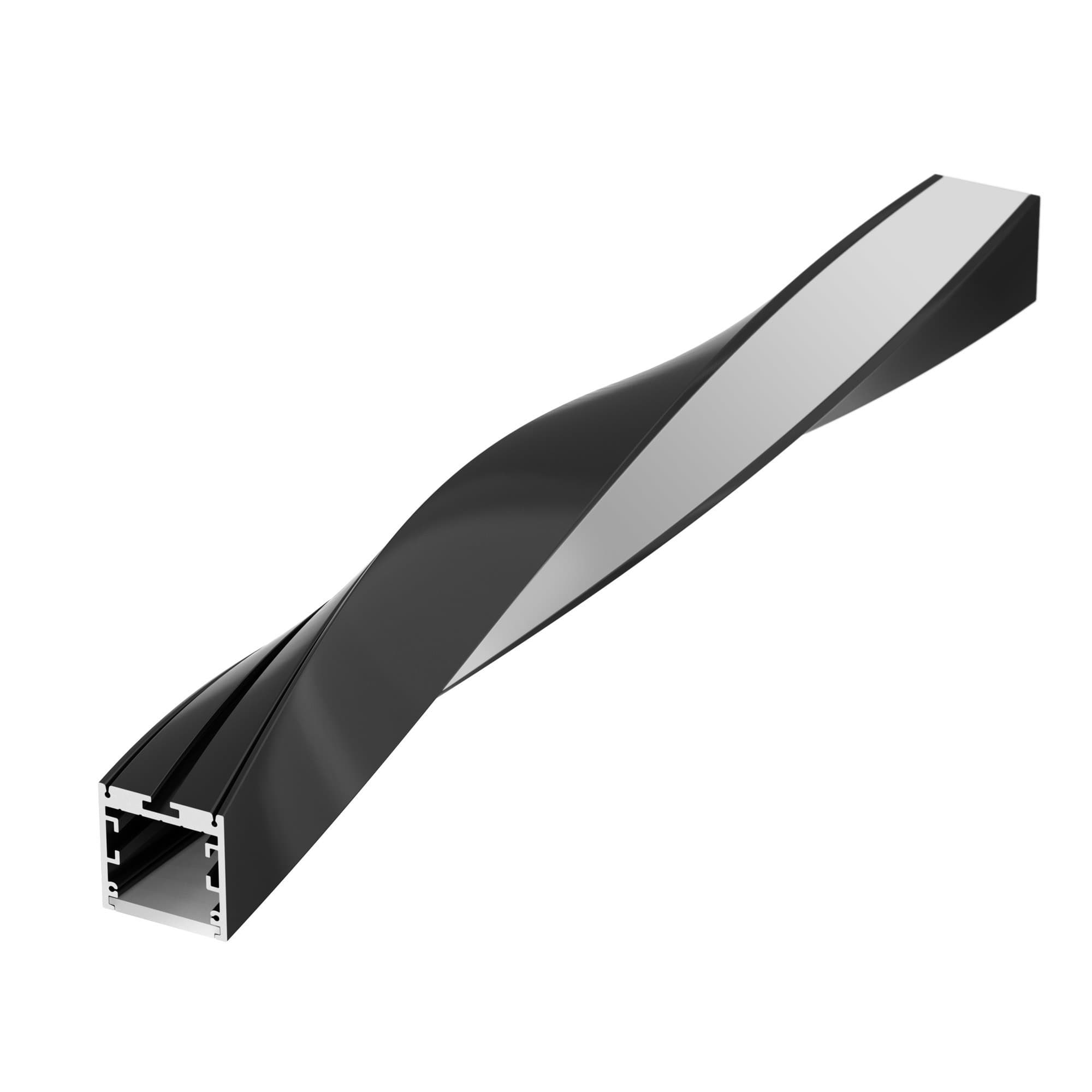 Arlight Профиль SL-ARC-3535-TWIST180-500 BLACK (Алюминий) 032685 — миниатюра 2
