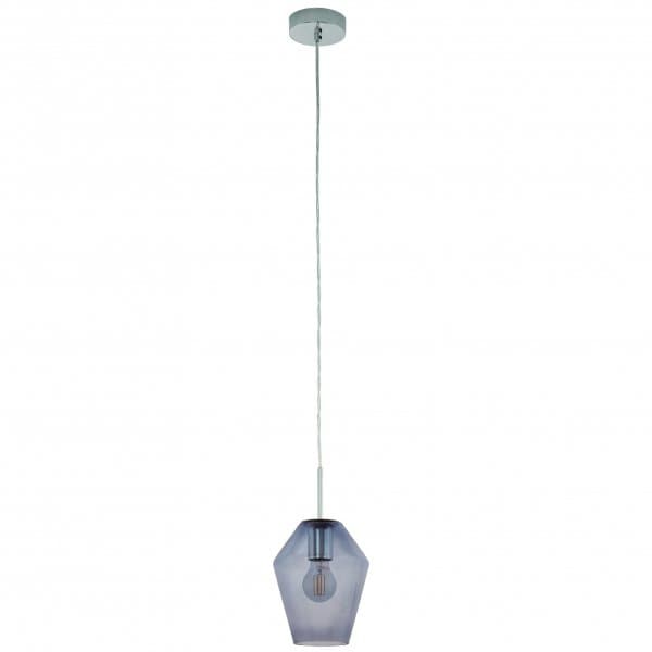 Eglo 96773 Подвес MURMILLO, 1х28W (E27), 170, H1500, сталь, хром/дымчатое стекло — миниатюра 1