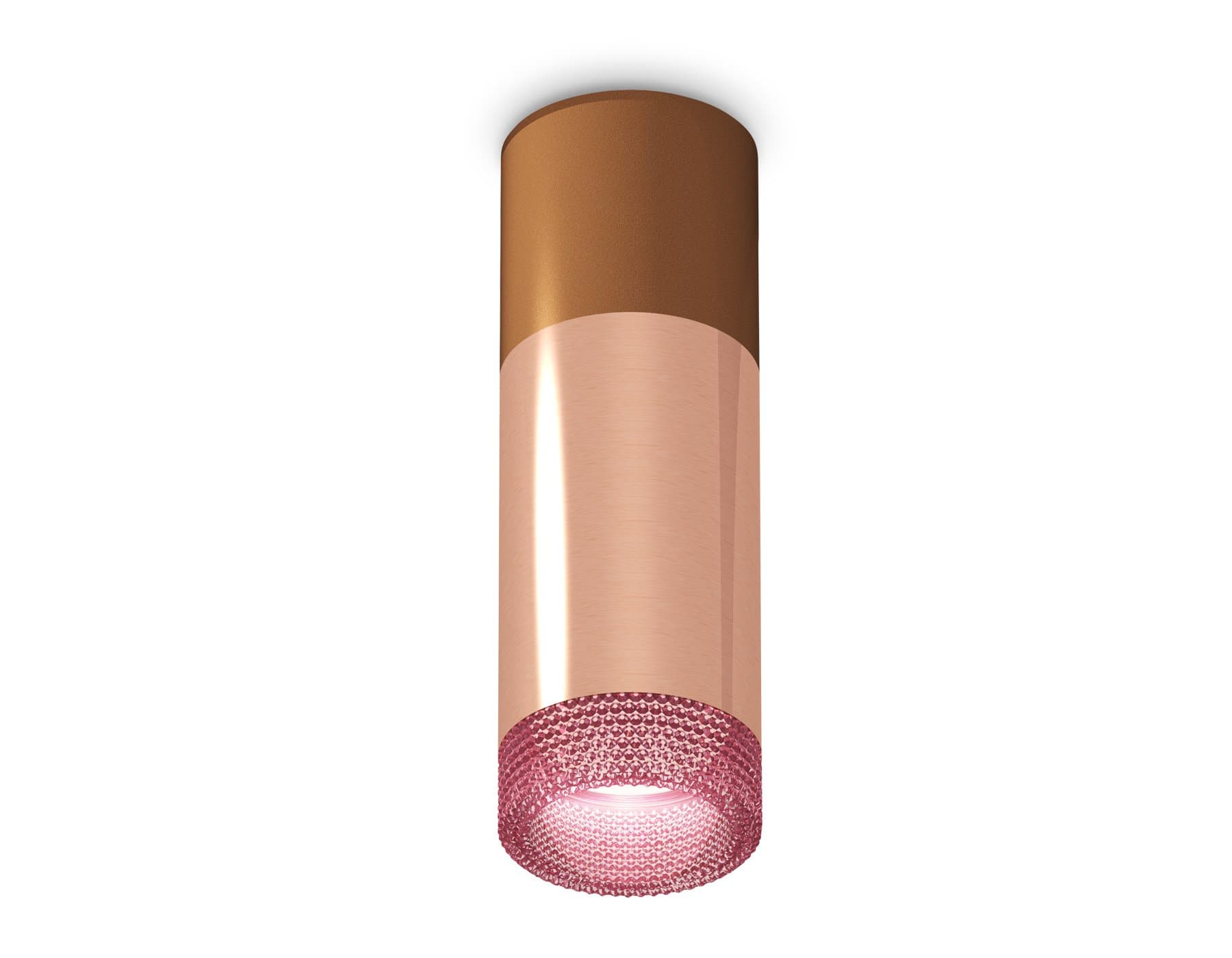 Ambrella Комплект накладного светильника XS6326061 PPG/SCF/PI золото розовое полированное/кофе песок/розовый MR16 GU5.3 (C6326, A2010, C6304, N6152) — миниатюра 1