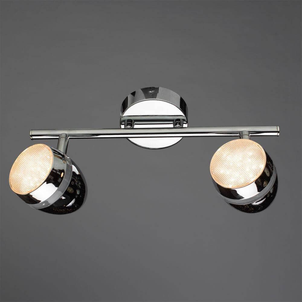 Arte Lamp Bombo Хром Спот 2x3W 2xLED 2x400lm A6701PL-2CC — миниатюра 4