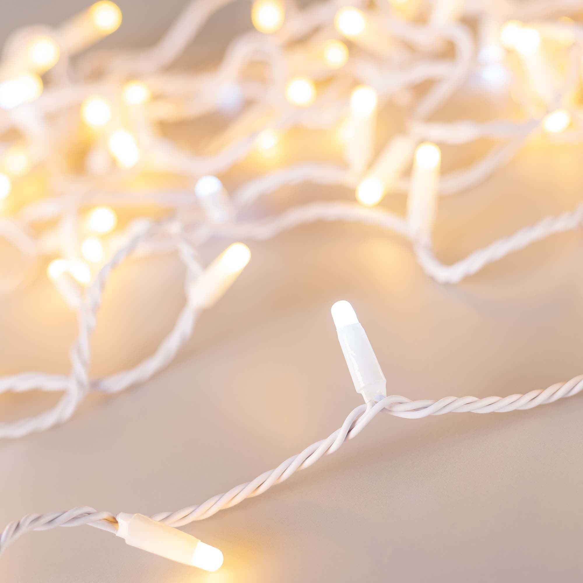 Arlight Светодиодная гирлянда ARD-STRING-CLASSIC-10000-WHITE-100LED-MILK-FLASH Warm (230V, 7W) (Ardecoled, IP65) 031205 — миниатюра 1