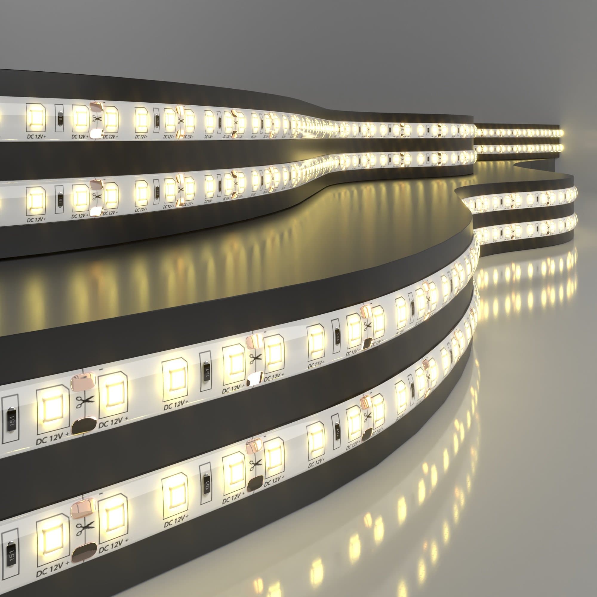 Elektrostandard 2835 12V 120Led 9,6W IP65 / Лента светодиодная 120Led 9,6W IP65 3300K теплый белый a052849