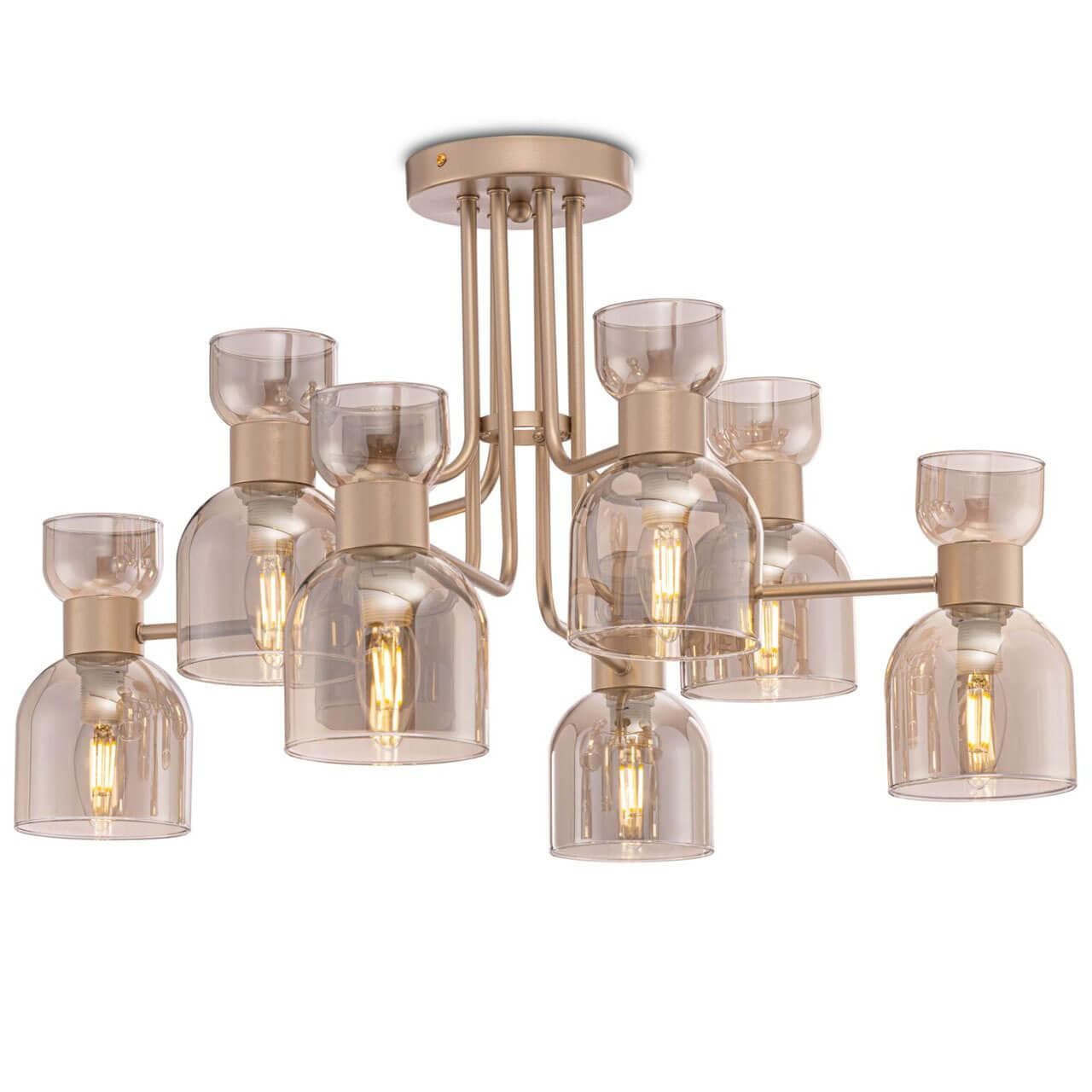 Freya Modern Isla Матовое Золото Люстра FR5094PL-08G — миниатюра 8
