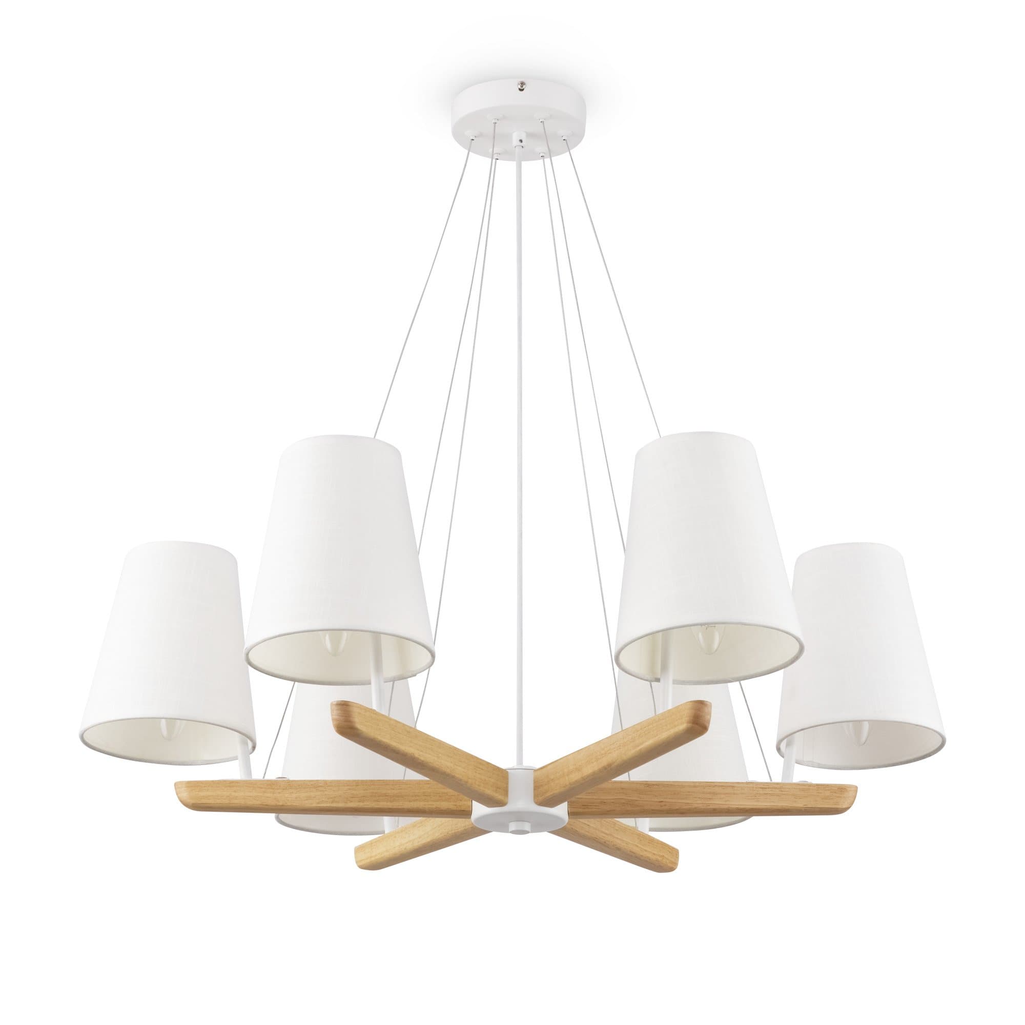 Freya Modern Market Белый Светильник подвесной FR8019PL-06W — миниатюра 4