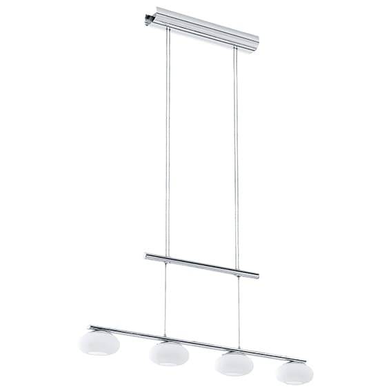 Eglo 96528 Светодиодный подвес ALEANDRO 1 с регулятором высоты и диммиром, 4х4,5W (LED), L800, H860-1550, сталь, хром