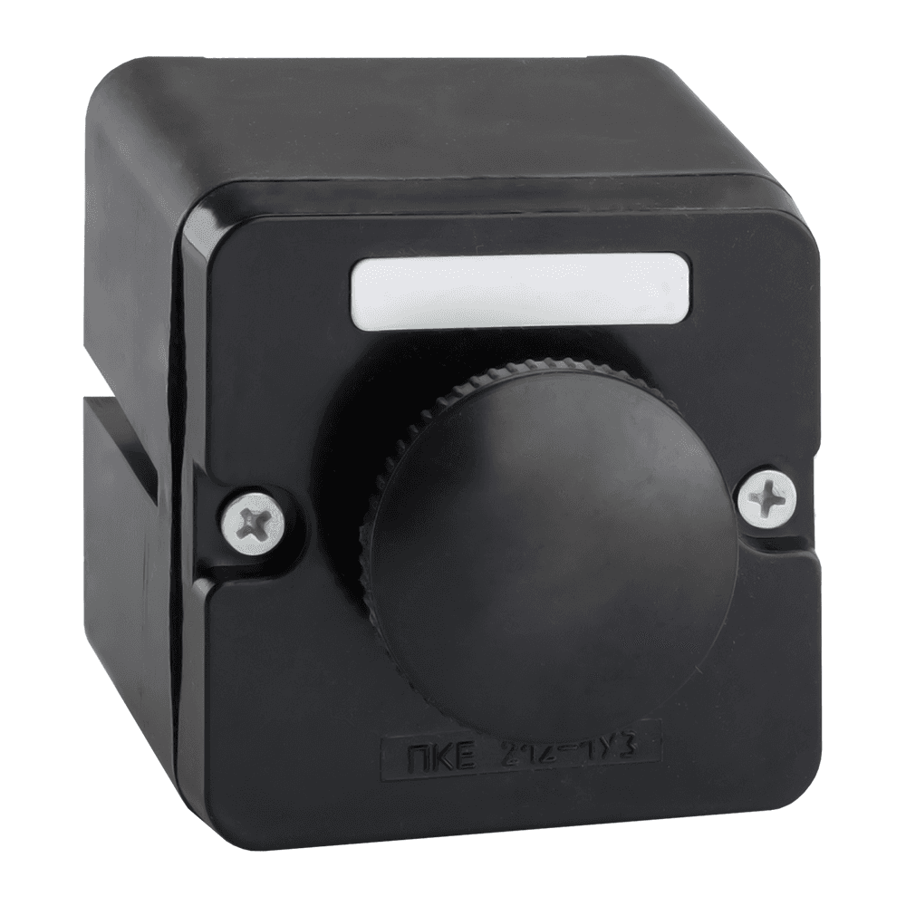 КЭАЗ Пост кнопочный ПКЕ 212-1-У3-IP40 (черный гриб)