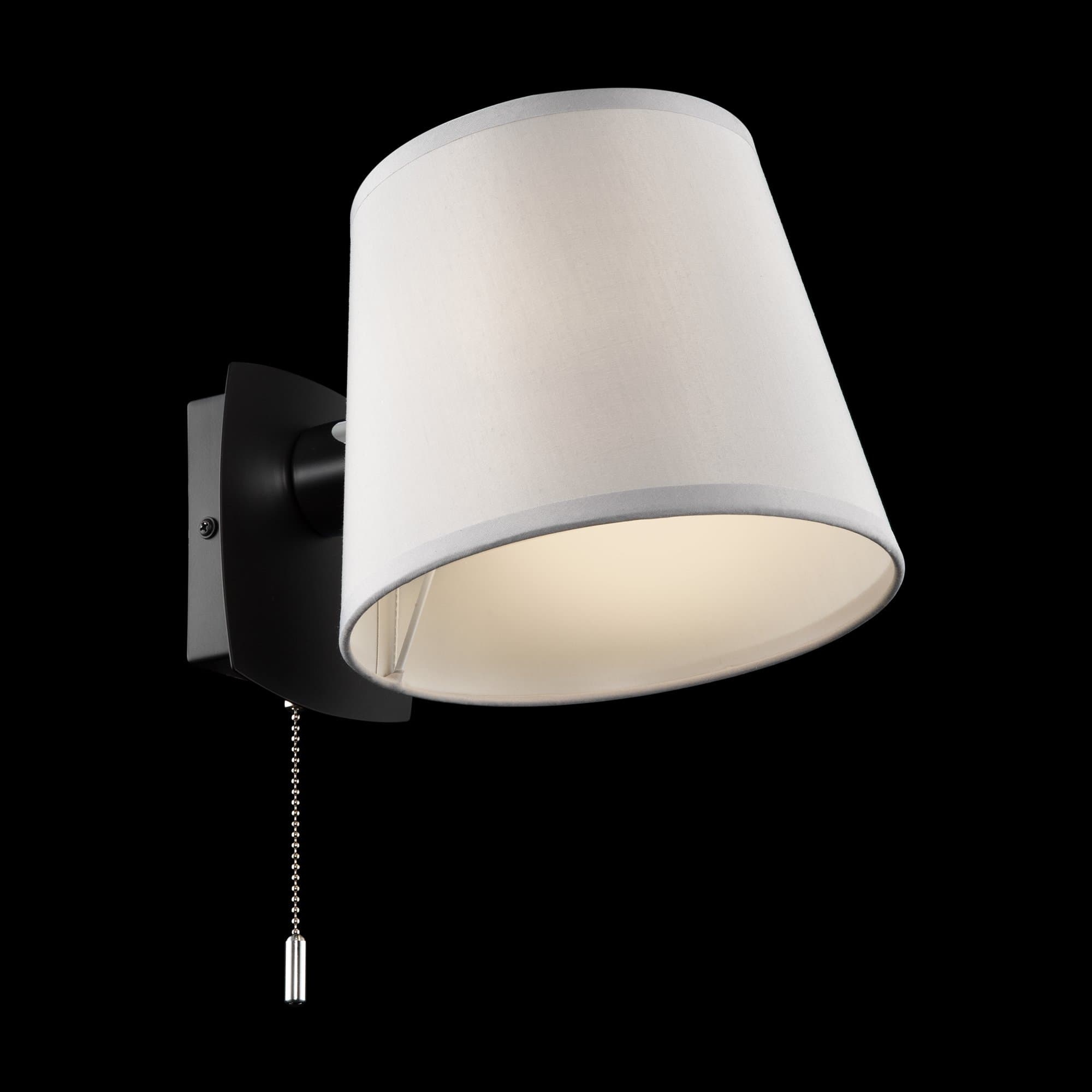 Maytoni Modern Bergamo Черный и Хром Бра 1xE27 60W MOD617WL-01B — миниатюра 7
