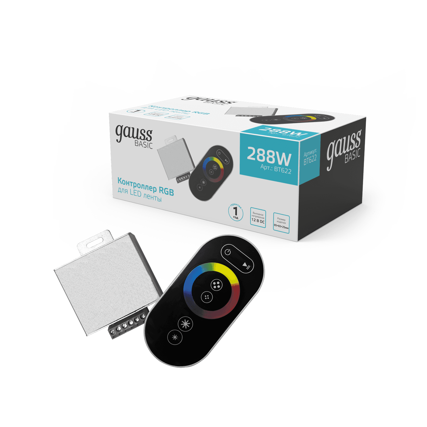Gauss Контроллер RGB Basic для ленты LED 12V 288W 1/100 BT622 — миниатюра 6