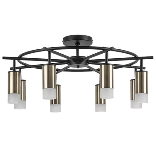 Lightstar LR7183181 Люстра RULLO 8х50W GU10 ЧЕРНЫЙ/БРОНЗА (571718+214431-8+202431-8), шт