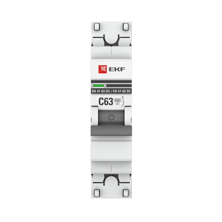 EKF PROxima Автоматический выключатель 1P 63А (C) 6кА ВА 47-63 DC mcb4763-DC-1-63C-pro — миниатюра 3
