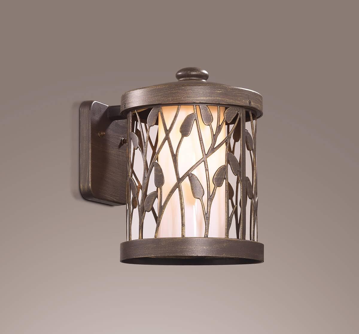 Odeon Light 2287/1W ODL12 852 патина коричневый Уличный настен светильник IP44 E27 100W 220V LAGRA — миниатюра 2