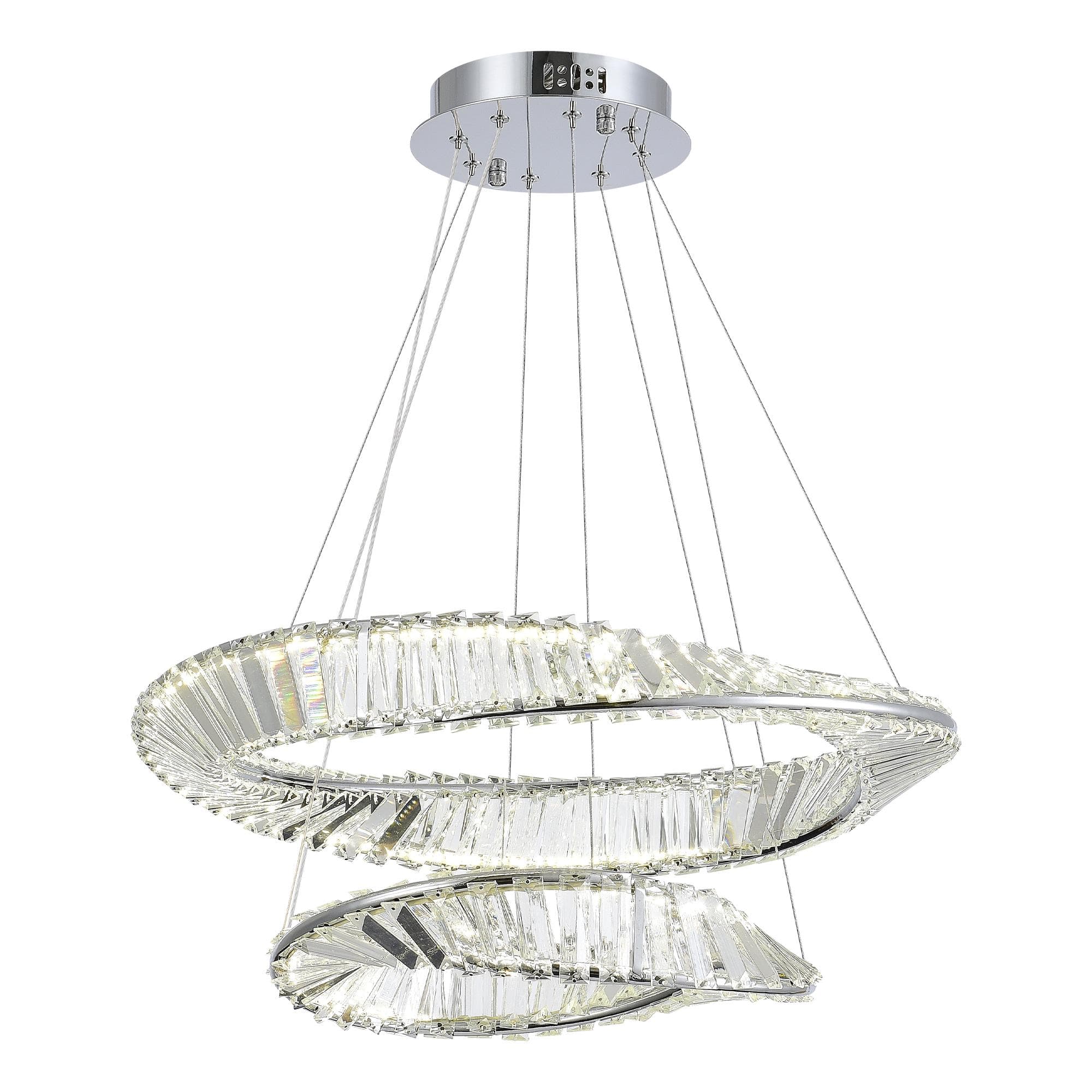 ST LUCE SL6204.101.02 Светильник подвесной Хром/Прозрачный LED 1*52W 4000K