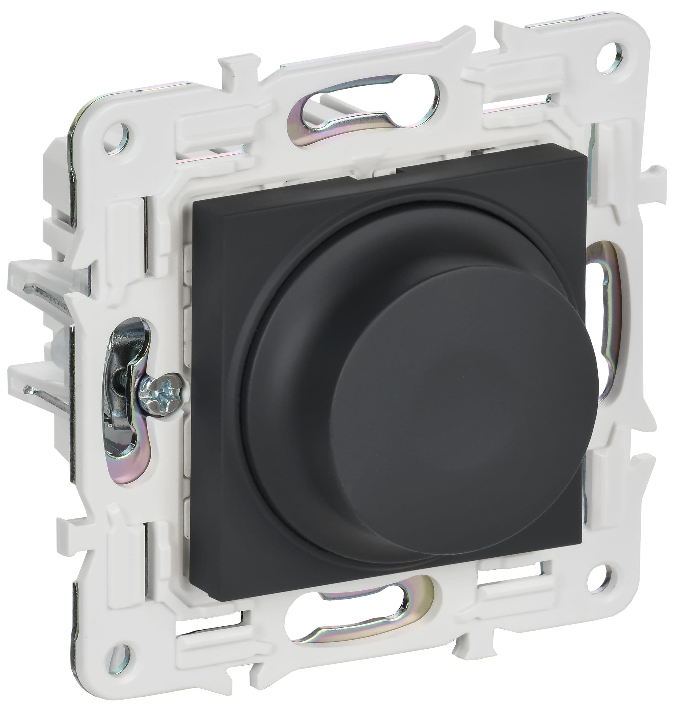 IEK SKANDY Графит Светорегулятор поворотный с индикацией 600Вт SK-D01G