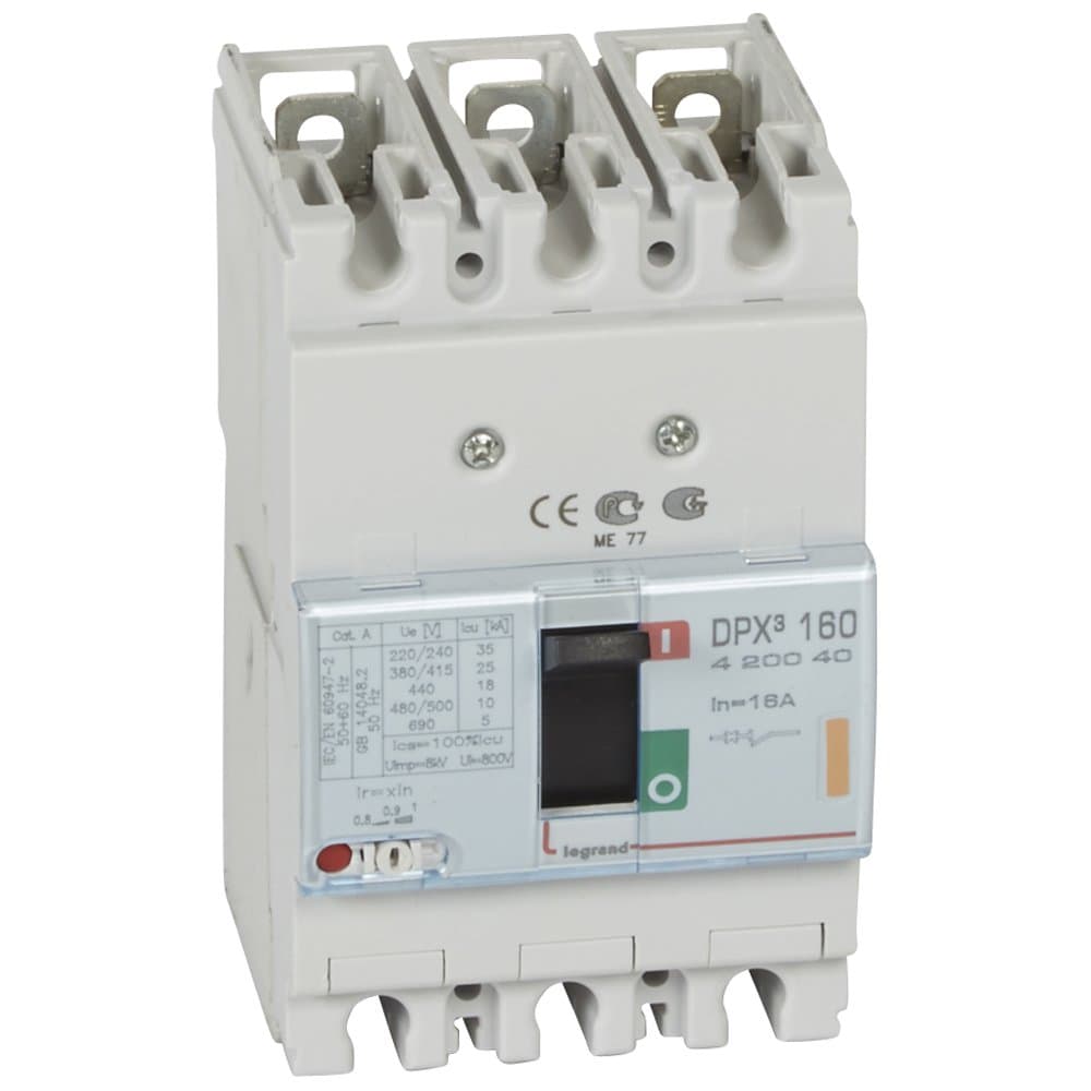 Legrand DPX3 160 Автоматический выключатель 3P 16А 25kA 420040