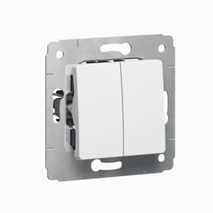 Legrand Cariva Бел Переключатель 2-х клавишный 773608 — миниатюра 2