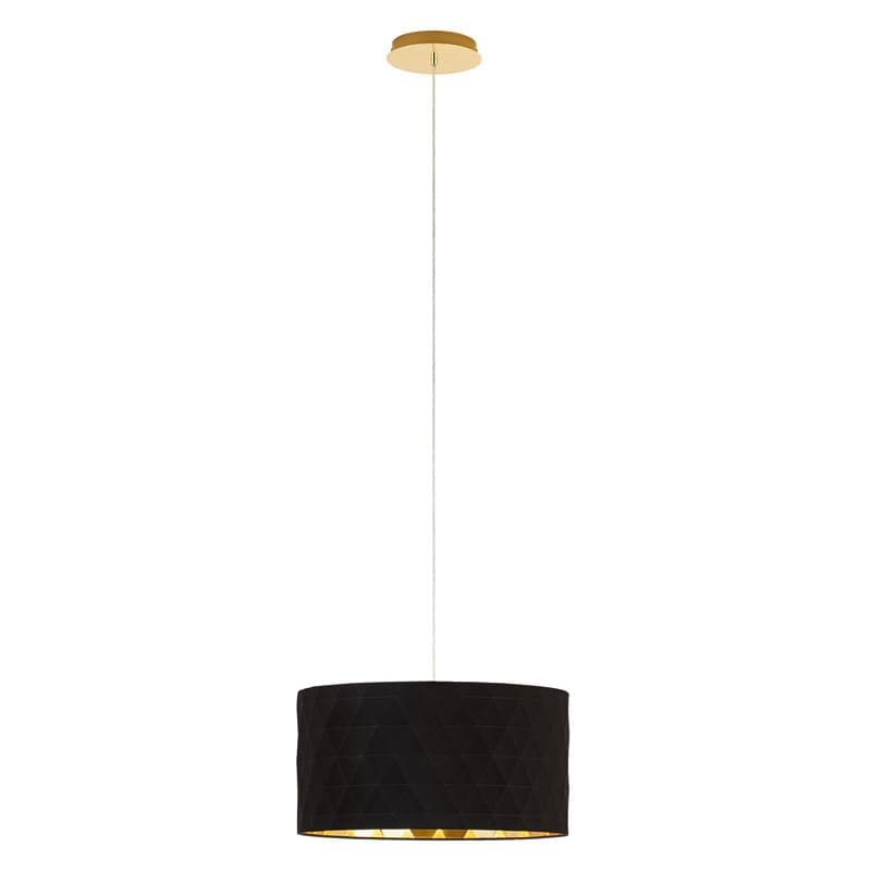 Eglo Подвес DOLORITA,3х60W(E27), Ø500, H1500, сталь, латунь/текстиль, черный, золотой 39224